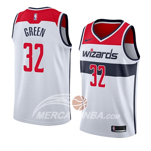 Maglia NBA Washington Wizards Jeff Green Association 2018 Bianco